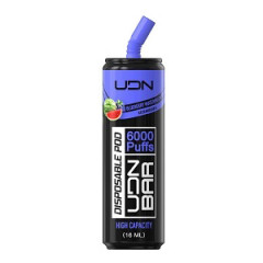 Электронная сигарета UDN BAR Blueberry Watermelon 6000 затяжек (УДН Бар Черника Арбуз)